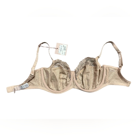 Panache NWT Jasmine Balconnet Bra Caramel Nude Lace Size 32G - Picture 3 of 6